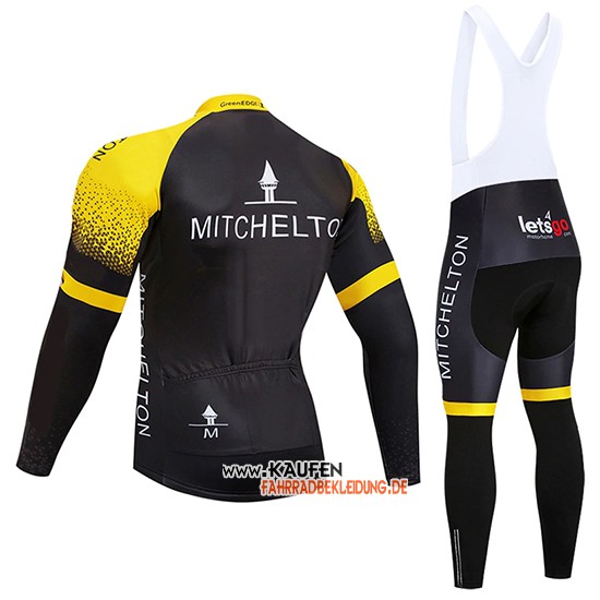 Mitchelton GreenEDGE Langarmtrikot 2019 und Lange Tragerhose